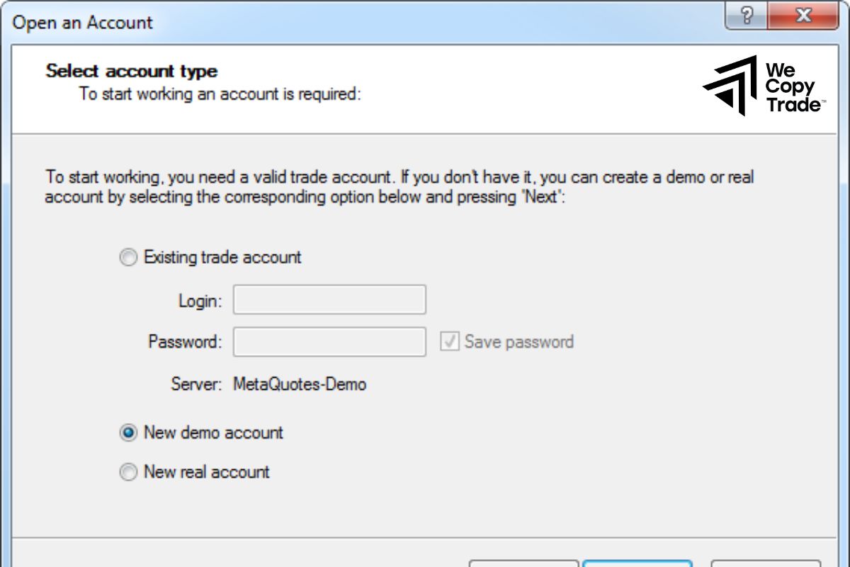 Create a Trading Account