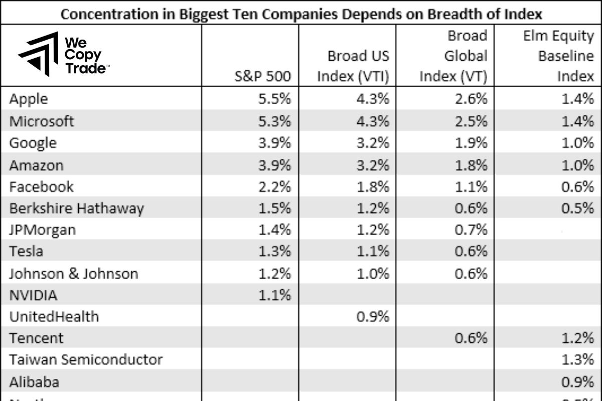 Market capitalization indices