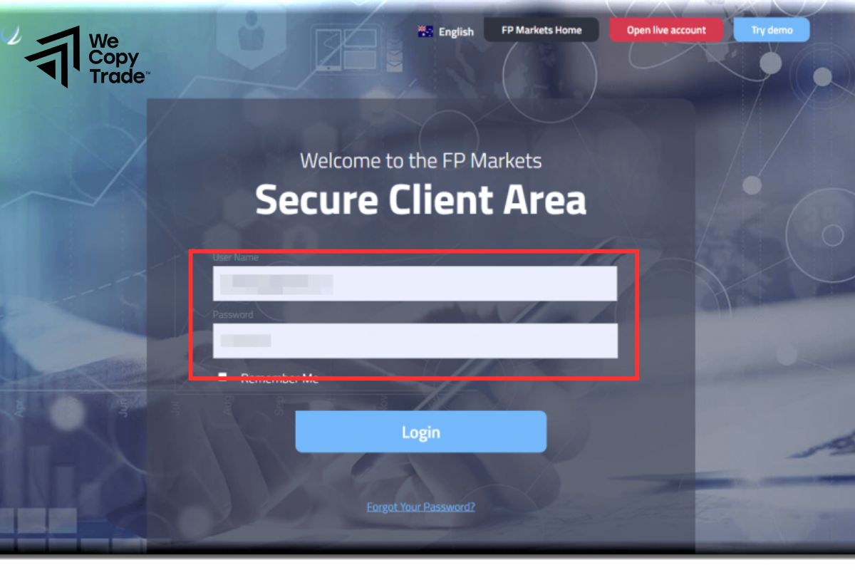 Access the Client Area