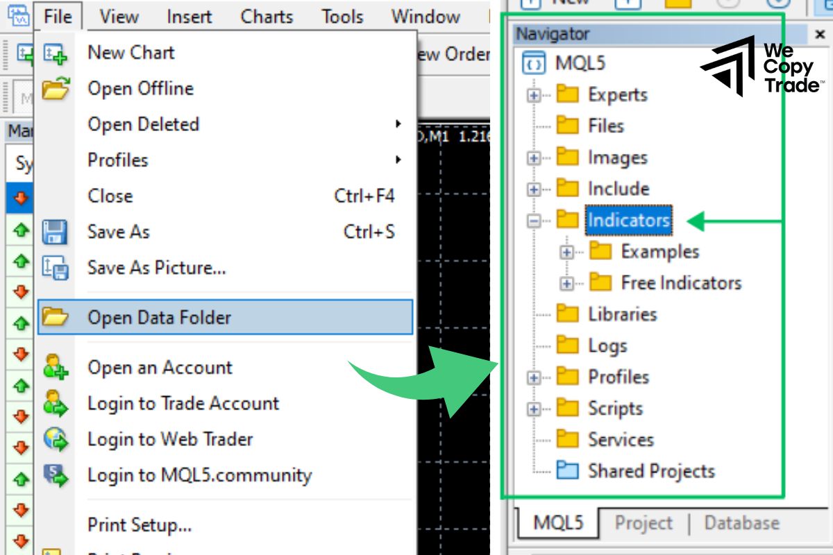 Install MetaTrader 5 Custom Indicators