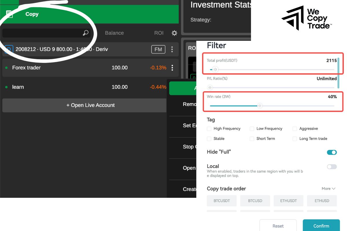 How to start copy trading