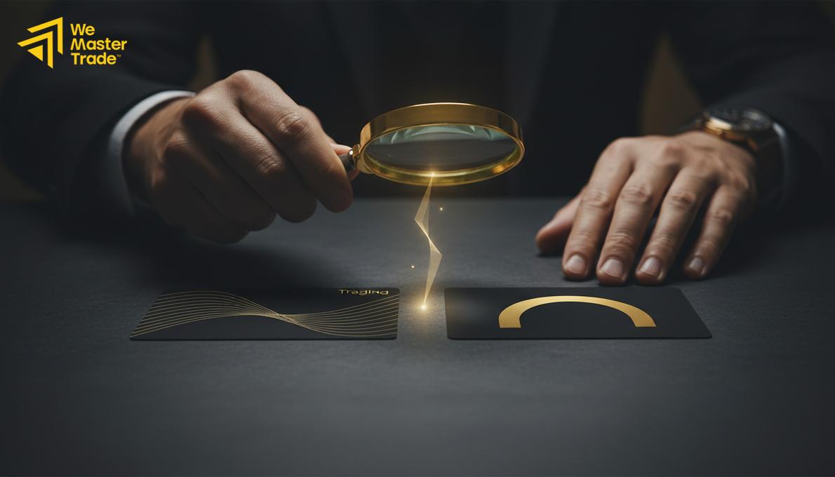 مبتدئ يتعلم التداول على شاشة الكمبيوتر مع مخططات الأسواق المالية