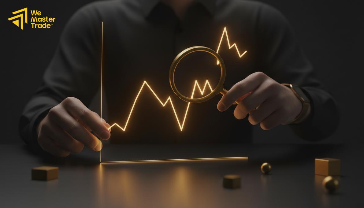 مبتدئ يتعلم أساسيات التداول على شاشة الحاسوب
