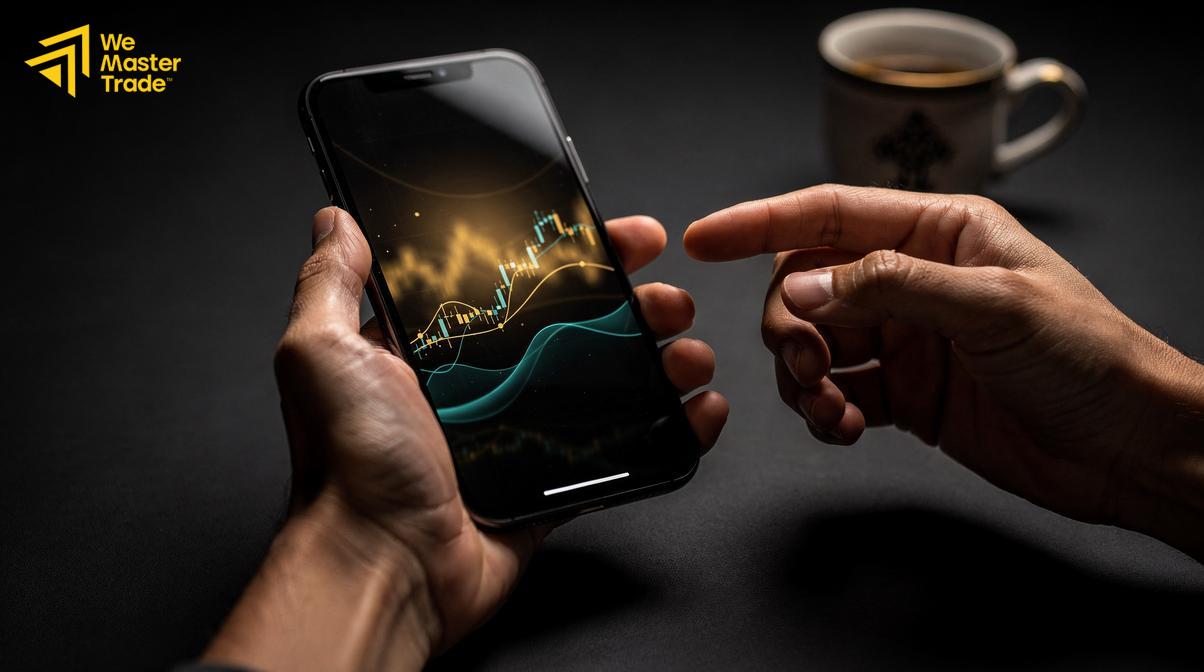 واجهة منصة Match-Trader توضح الرسوم البيانية وأدوات التحليل الفني