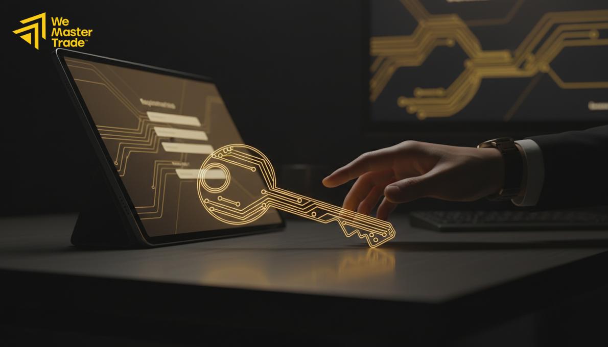 نافذة فتح صفقة جديدة في MetaTrader 4 تعرض خيارات الشراء والبيع وتحديد حجم اللوت