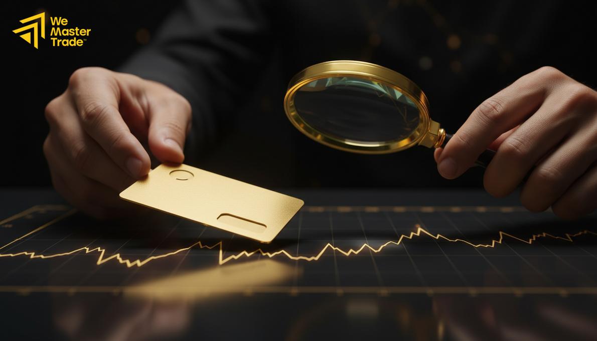 منصة تداول الذهب في سوق الفوركس مع رسم بياني لسعر XAU/USD