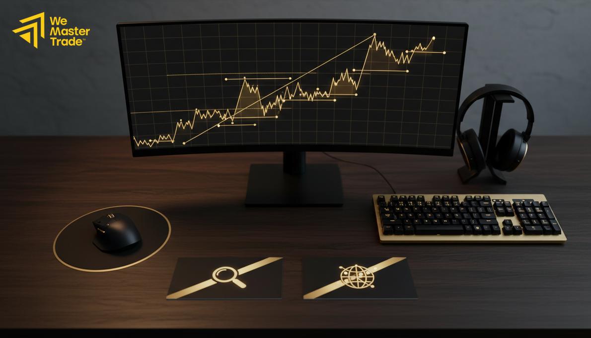 منصات تداول الفوركس وأدوات تحليل أسعار الصرف التقاطعية على شاشات احترافية
