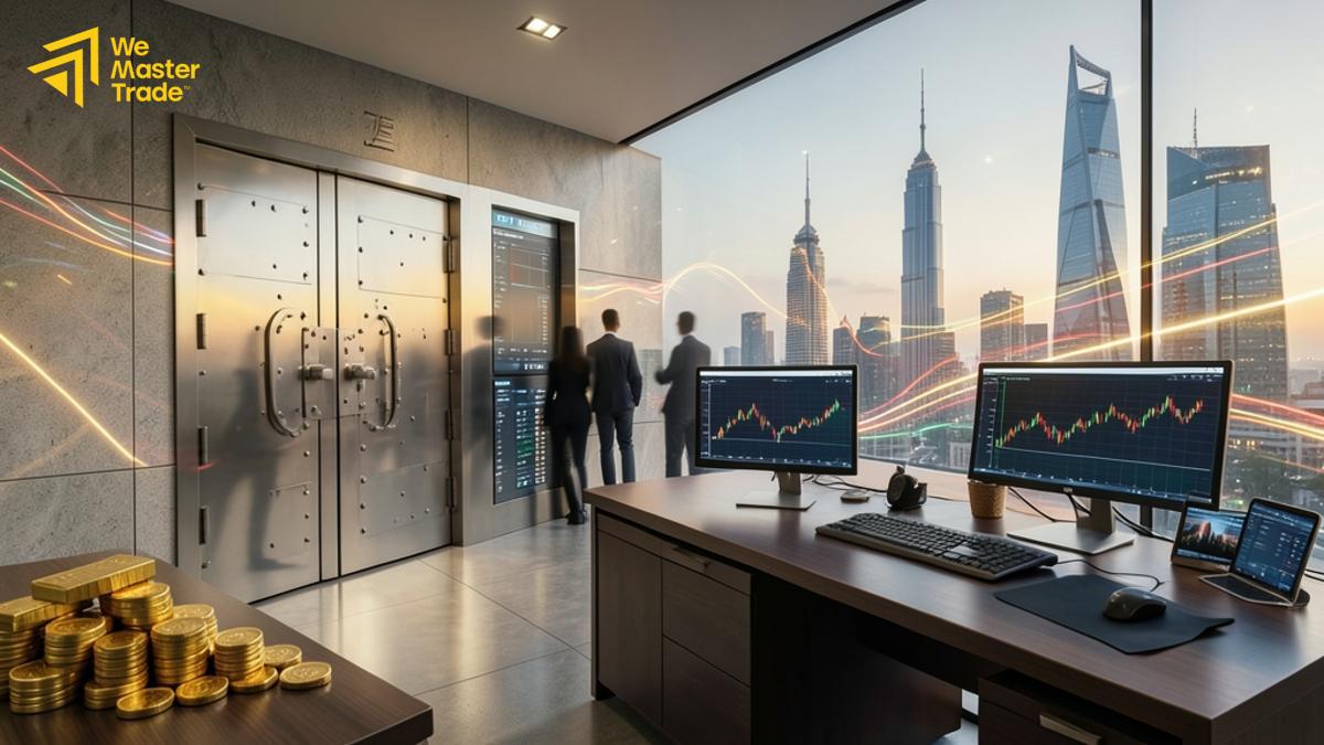 متداول يتابع أسعار العملات الرقمية على شاشة منصة تداول من داخل السعودية