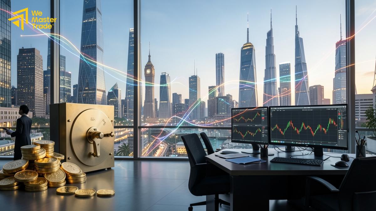 واجهة تطبيق تداول تعرض الأسهم السعودية والأسواق العالمية على الهاتف