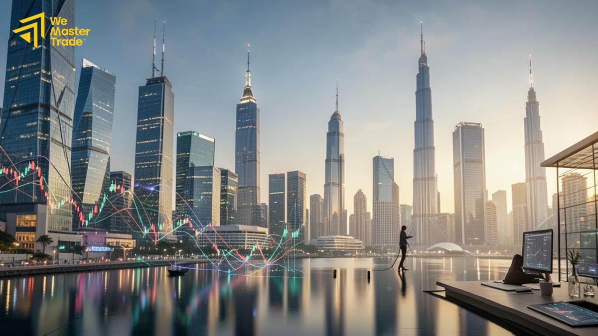 مخطط يوضح جلسات تداول الفوركس العالمية وأوقاتها بتوقيت الإمارات