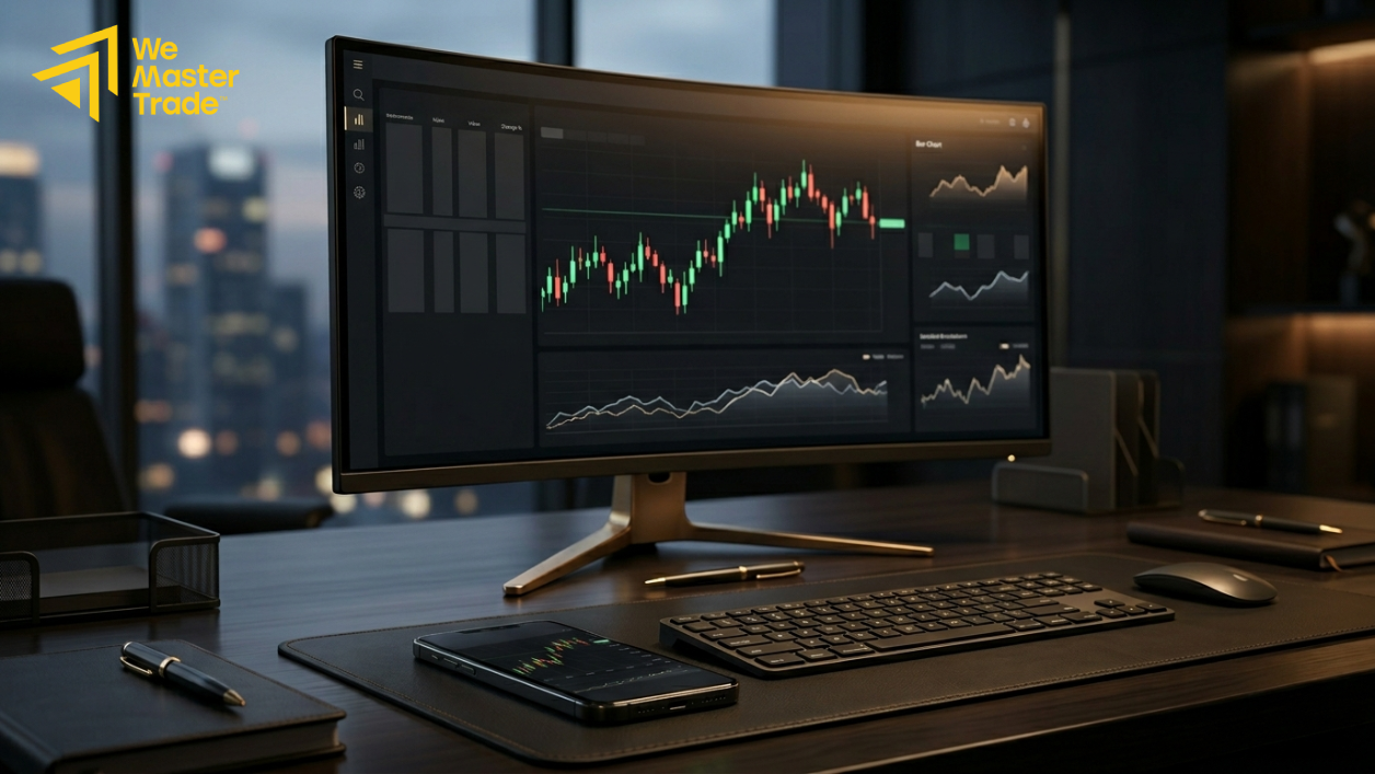 منصة تداول حديثة تدعم الحاسوب والهاتف مع أدوات تحليل ومتابعة الأسواق
