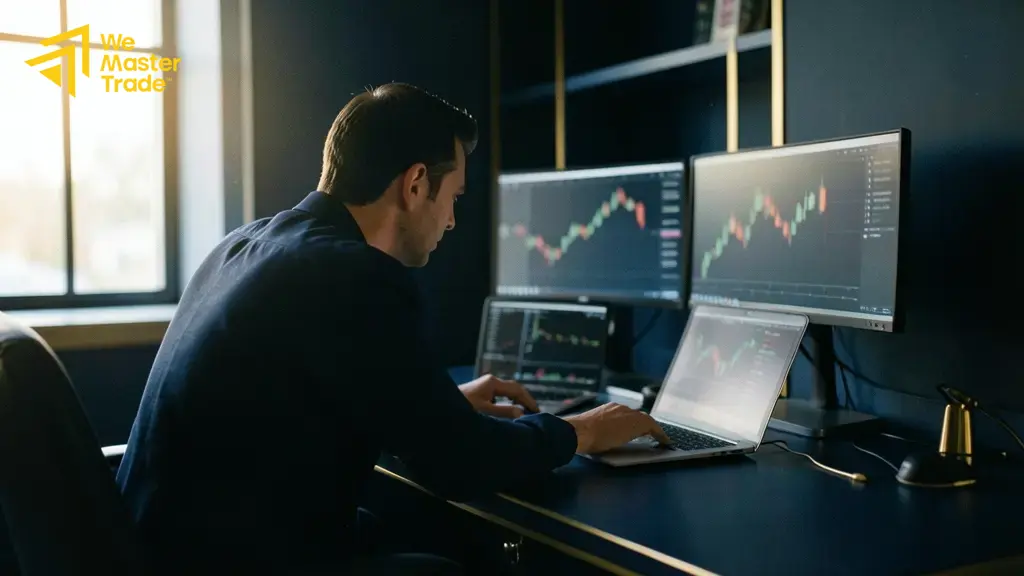 مثال على تقاطع خط MACD مع خط الإشارة وعبور خط الصفر
