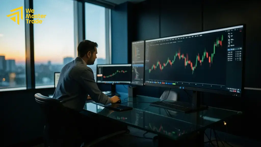 نماد XAU/USD روی چارت طلا در فارکس