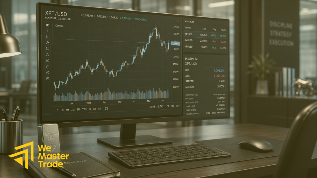 بررسی زمان و عوامل مؤثر بر قیمت پلاتین در بازار فارکس