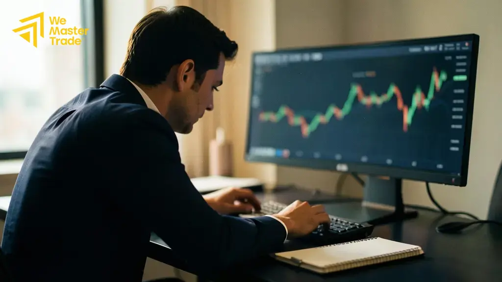 رسم توضيحي لحركة وقف الخسارة المتحرك مع السعر