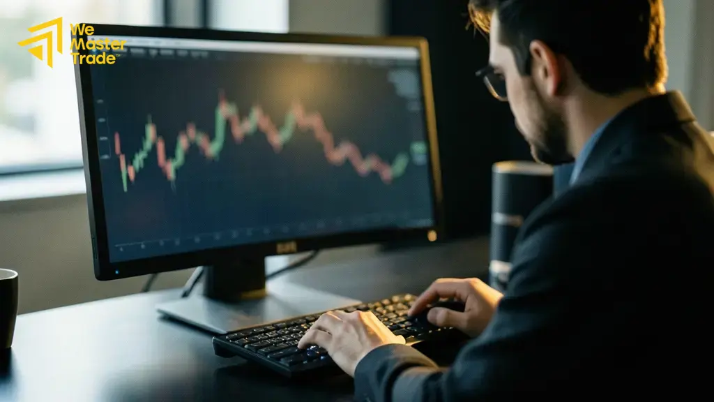 شارت يوضح مفهوم البرايس اكشن وحركة السعر عبر الشموع