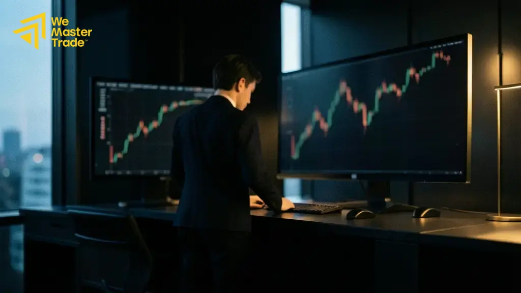 رسم بياني يوضح قراءة حركة السعر في البرايس اكشن
