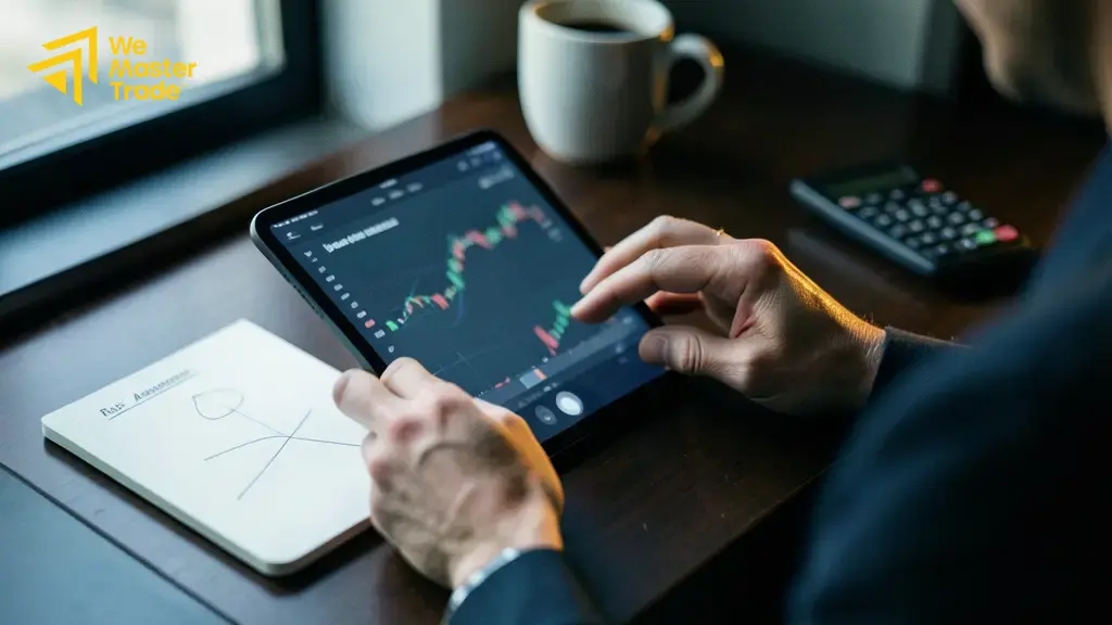 نمودار زنده شاخص دلار در پلتفرم معاملاتی