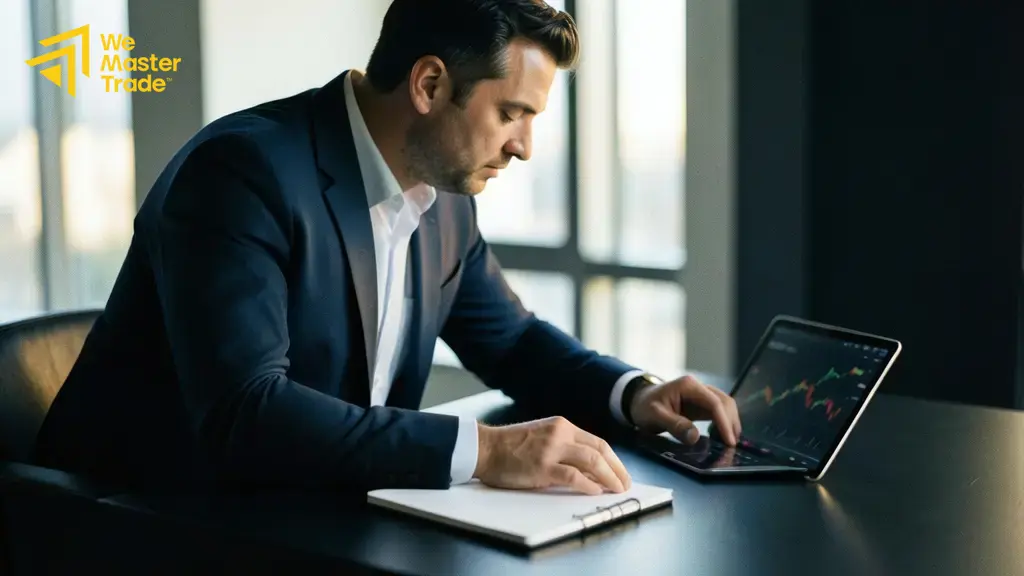مستخدم يراجع وصف المنتج والعلامة التجارية قبل الشراء عبر الإنترنت