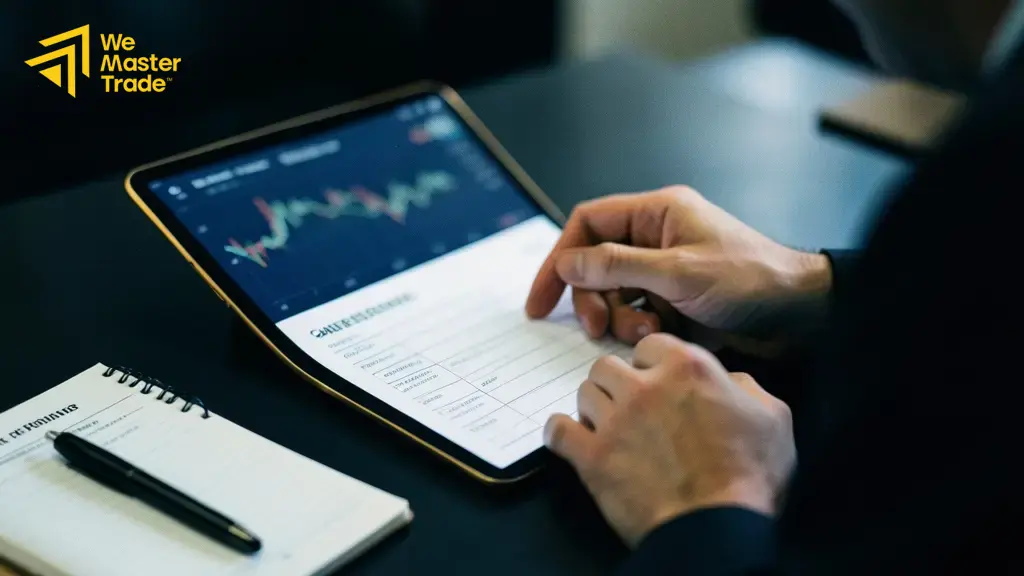 واجهة روبوت تداول يعمل على منصة تداول آلي