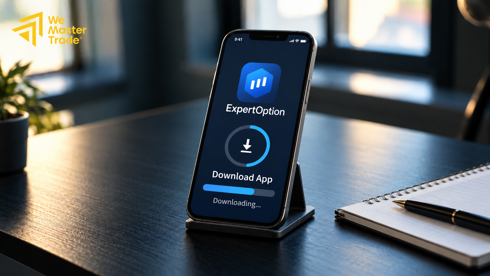 تحميل تطبيق ExpertOption على الهاتف خطوة أولى قبل التعرّف على الواجهة.